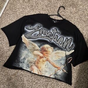 Mixed Emotion Black Graphic Tee